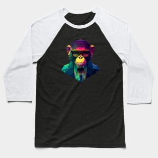 Polygonal monkey Baseball T-Shirt